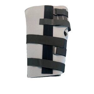 Gray & Black  Open Knee Wrap Stabilizer Brace X Large